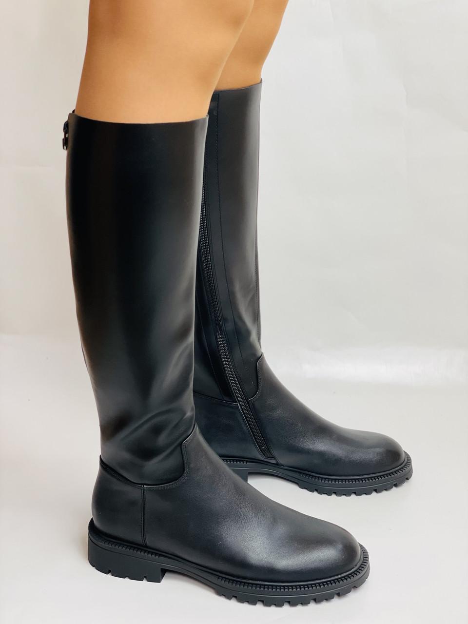 Сапоги женские осенне-весенние Molka р. 39 25,0 см Черный (2716) - фото 10
