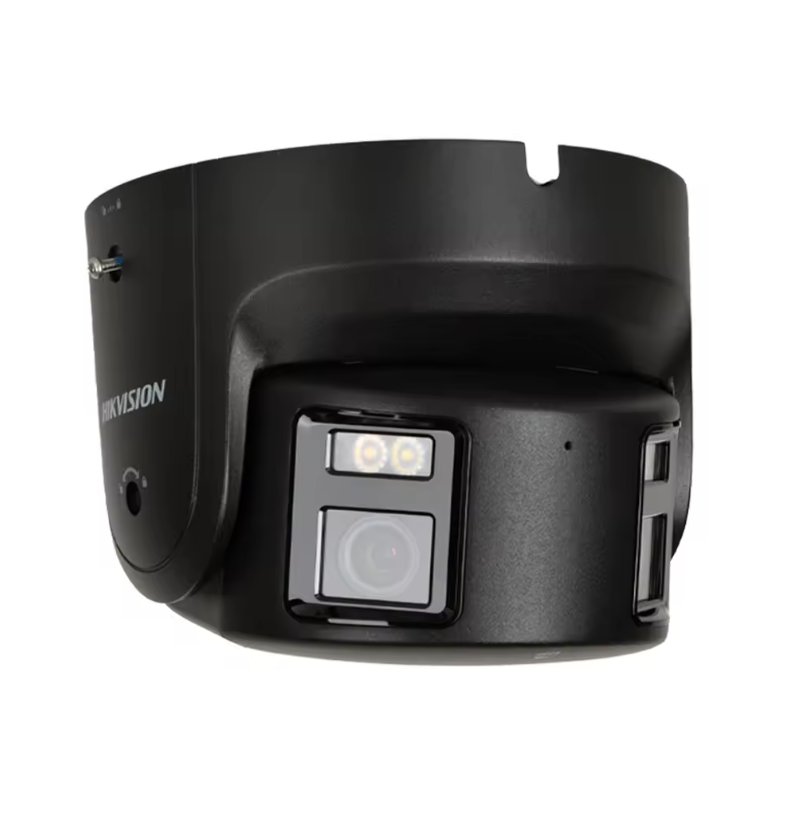 Відеокамера панорамна IP Hikvision DS-2CD2387G2P-LSU/SL ColorVu 8 Мп 4 мм зі звуковою сигналізацією Black (23767426)