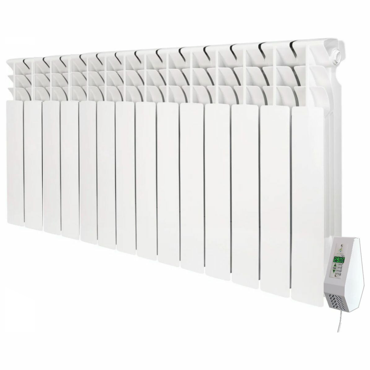 Електробатарея настінна ECOTEPLO з терморегулятором 14 секцій 28 м2 1500 Вт (29631668)