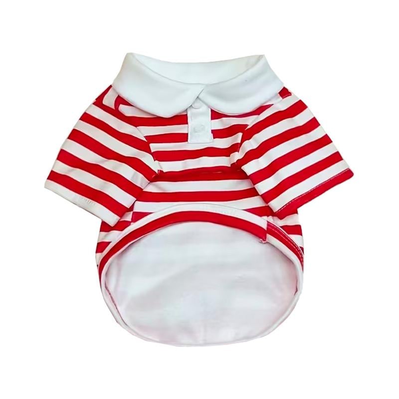 Рубашка-поло для собак и котов Lesko 2306CGHY5160 демисезонная XS Red (31457587)