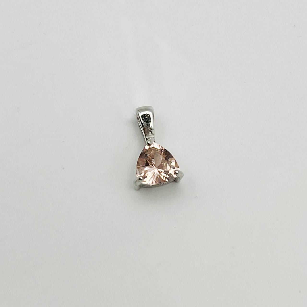 Серебряный кулон с морганитом 0,98 г (2463615459)