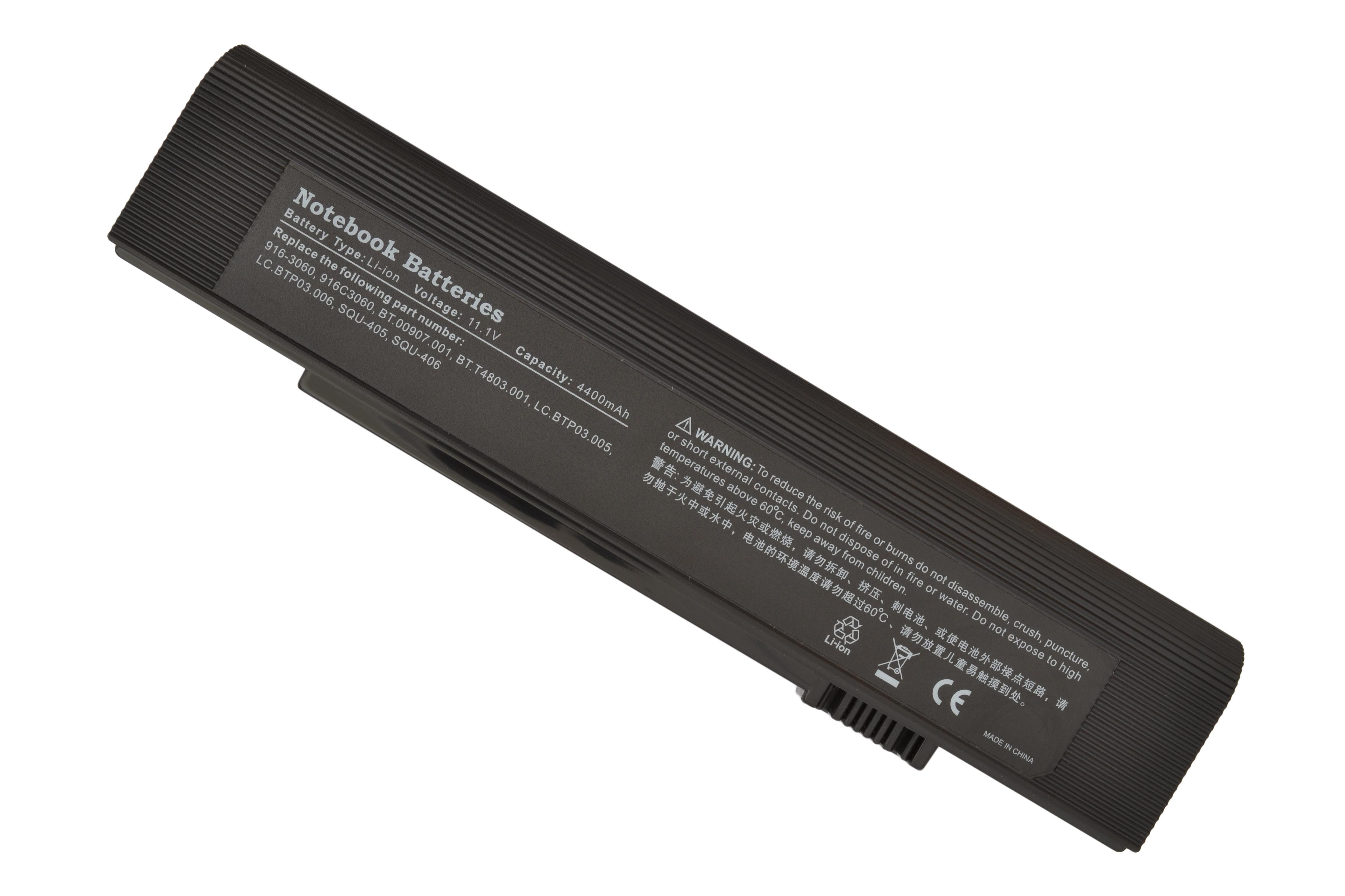 Акумулятор для ноутбука Acer SQU-405 TravelMate C200 11.1V 4400 mAh (006299) - фото 5