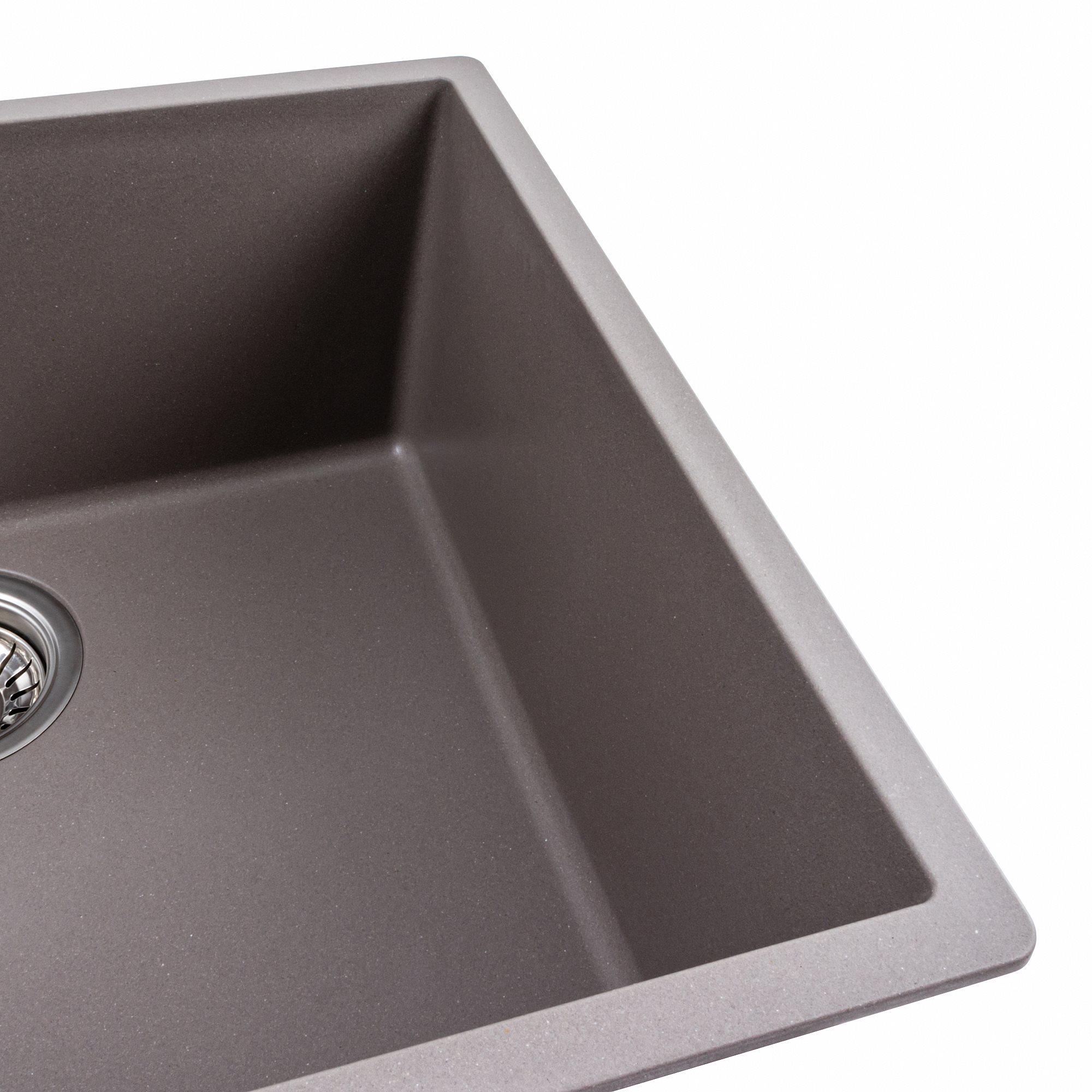 Мойка для кухни гранитная Platinum 5444 OASIS матовая Дюна - фото 3 Мойка для кухни гранитная Platinum 5444 OASIS матовая Дюна - фото 3