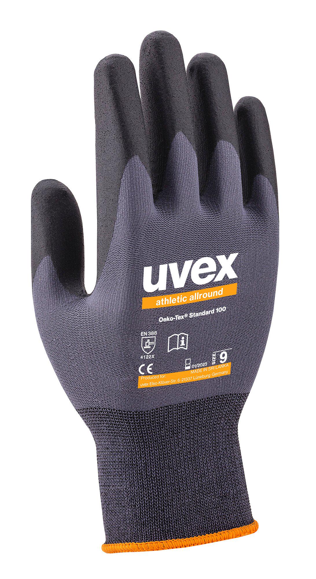Перчатки Uvex athletic allround 60028 р. 8 (27734447)