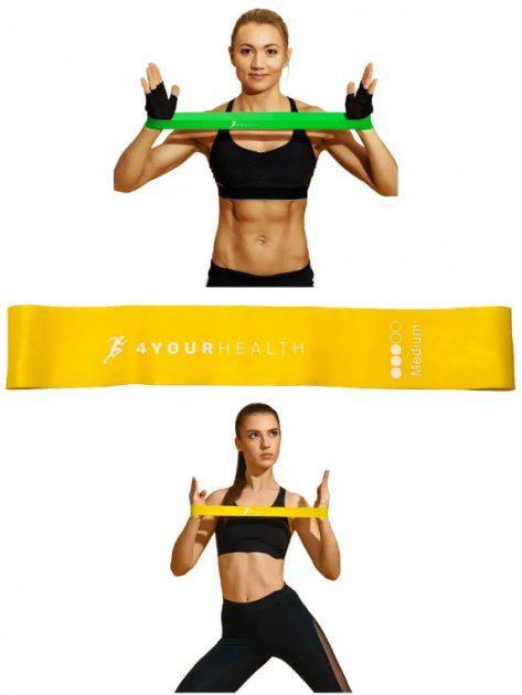 Фитнес резинка Mini Band Level 3 5-10 кг Желтый (00000035916) - фото 2 Фитнес резинка Mini Band Level 3 5-10 кг Желтый (00000035916) - фото 2