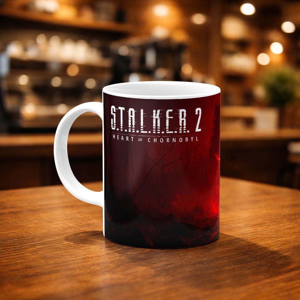 Чашка STALKER 2 Красная Аномалия 330 мл Белый