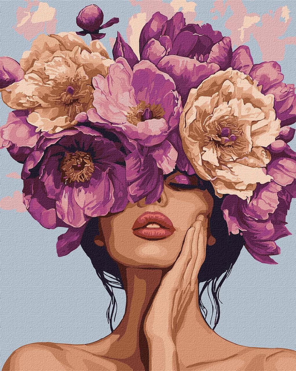 Картина по номерам Ideyka Цветочная мелодия KHO8416 холст на подрамнике 40x50 см (2356768205)