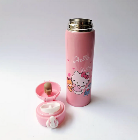 Термос дитячий металевий Hello Kitty with fish 500 мл Pink (NN-083)