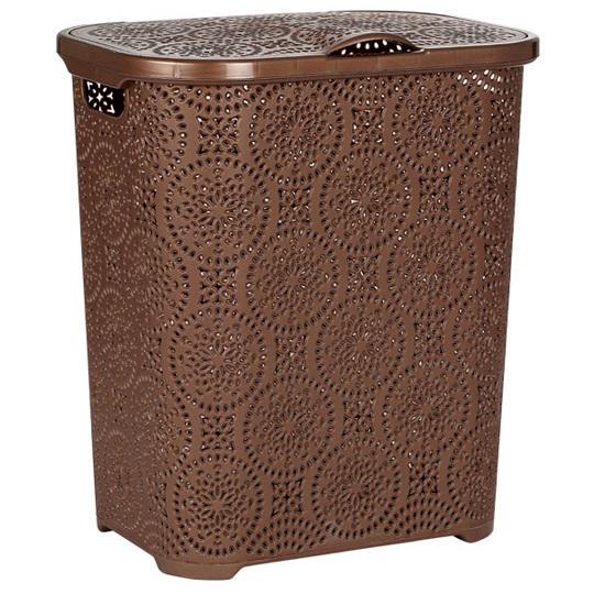 Корзина для белья Snowflake экопластик 55 л Коричневый (147-46-20117)