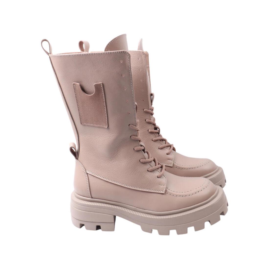 Ботинки женские Best Vak из кожи р. 40 Бежевый (72-22ZHC)