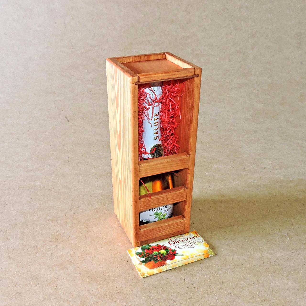 Подарочная коробка из дерева Сицилия Шафран (ПДУ-030004)