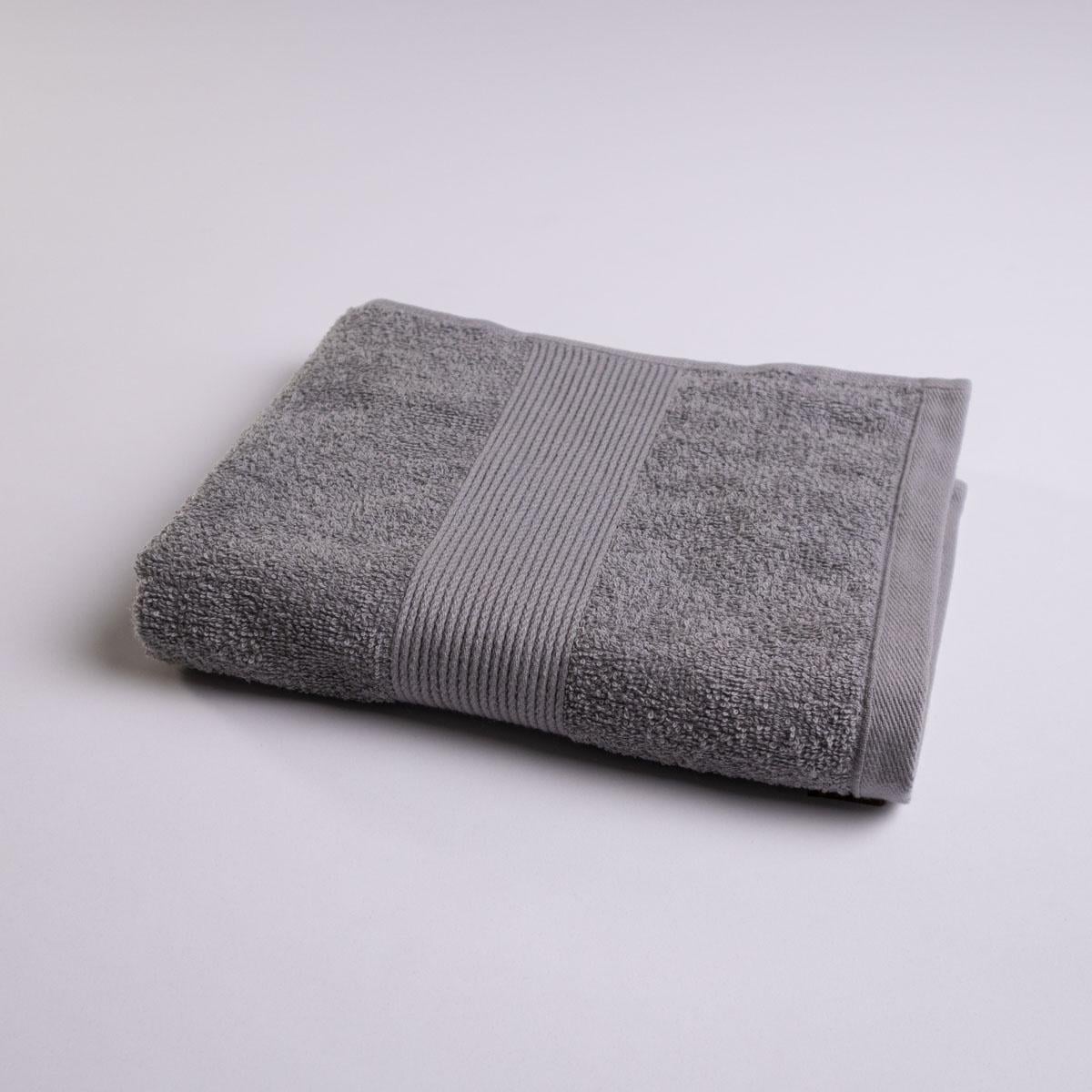 Полотенце для рук и лица махровое GM Textile с бордюром 40х70 см 400 г/м2 Серый (rm400b-70-grey)