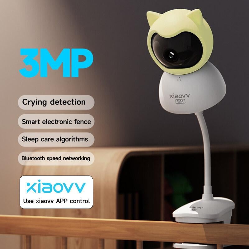 Відеоняня Xiaovv Q2BM на прищепці Жовтий (28780647) - фото 4