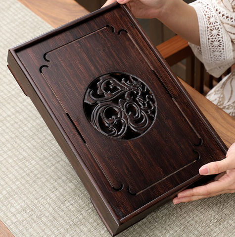 Стіл для чайної церемонії бамбуковий Bamboo Basho Small 27 см - фото 2 Стіл для чайної церемонії бамбуковий Bamboo Basho Small 27 см - фото 2