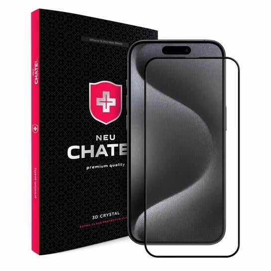 Защитное стекло для телефона NEU Chatel Corning Gorilla Glass with Mesh for iPhone 15 Pro Max Front Black
