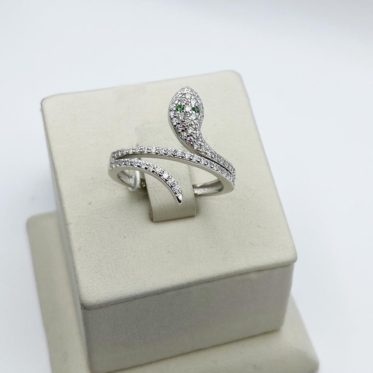 Кольцо серебряное Змея с кубическим цирконием р. 18 2,97 г (2024533387) Кольцо серебряное Змея с кубическим цирконием р. 18 2,97 г (2024533387)