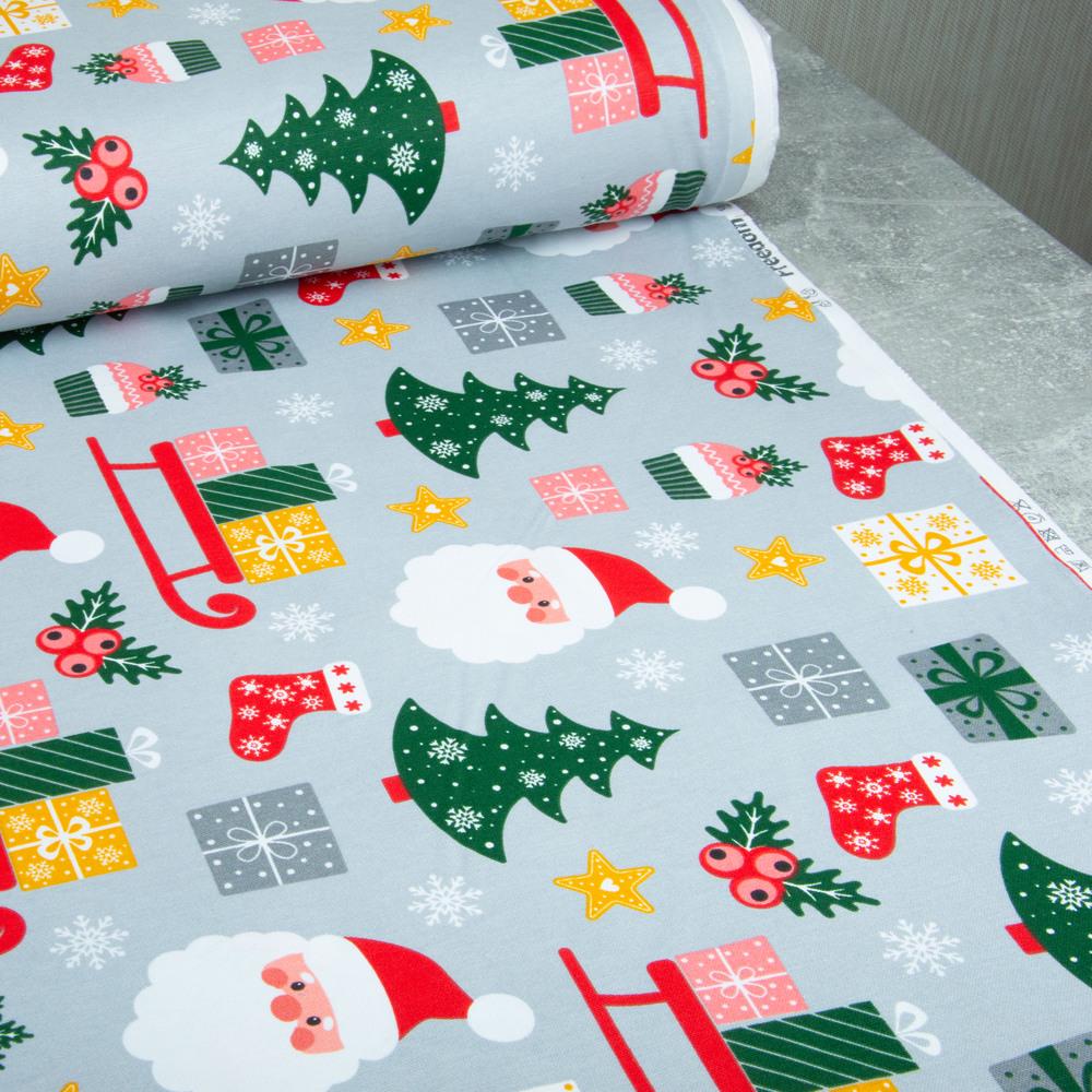 Тканина декоративна скатерна Санта бавовна з водовідштовхувальним просоченням 220 гр/м2 180 см Сірий (26932) - фото 7 Тканина декоративна скатерна Санта бавовна з водовідштовхувальним просоченням 220 гр/м2 180 см Сірий (26932) - фото 7