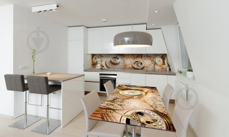 Наклейка виниловая на стол Zatarga «Компас» 600х1200 мм Z180461st