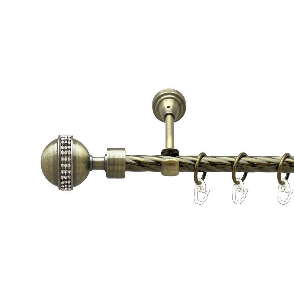 Карниз трубчатый одинарный Orvit Авея 16 мм 200 см Антик (000-8394)