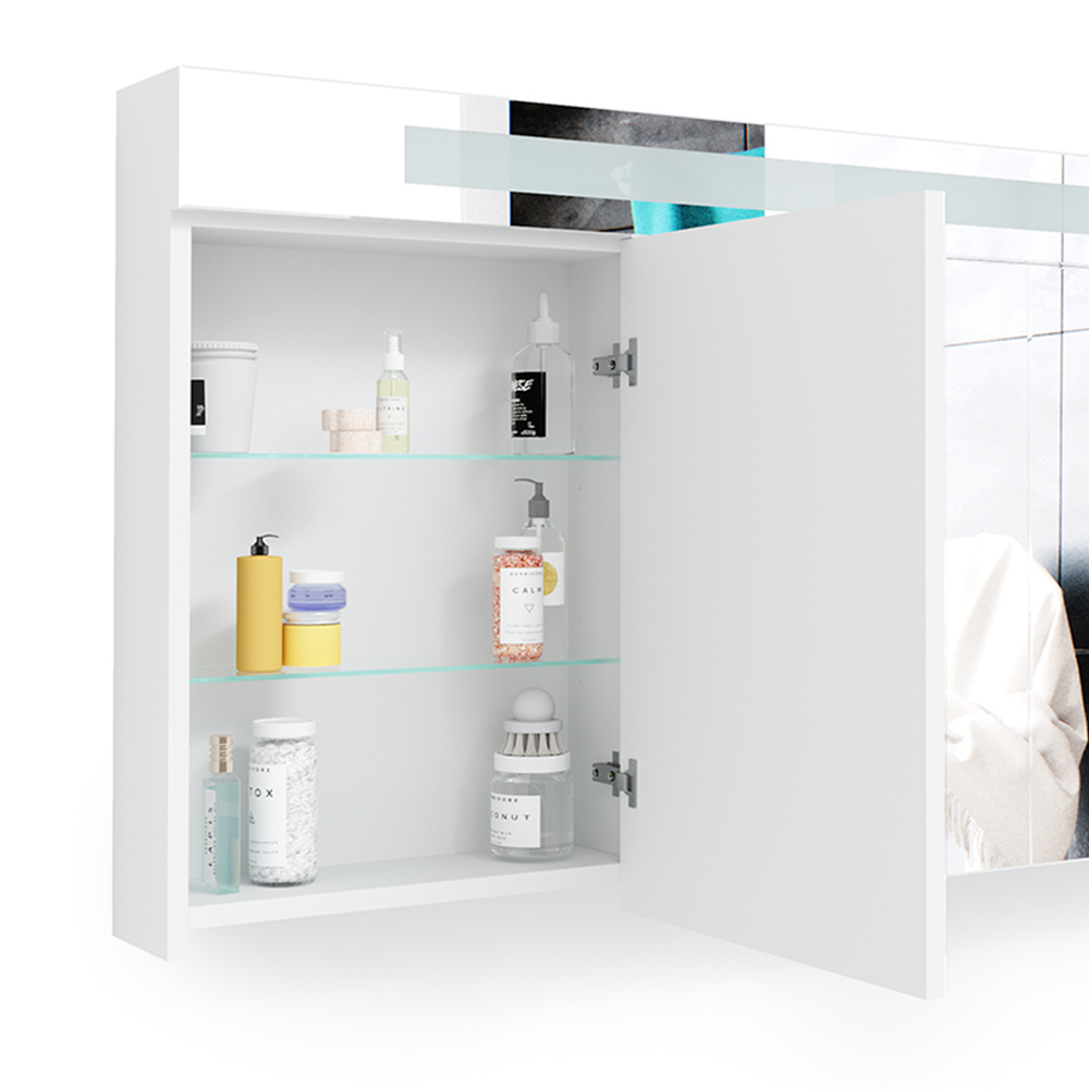 Шкаф зеркальный Vicco LED 120х65 Белый - фото 5 Шкаф зеркальный Vicco LED 120х65 Белый - фото 5