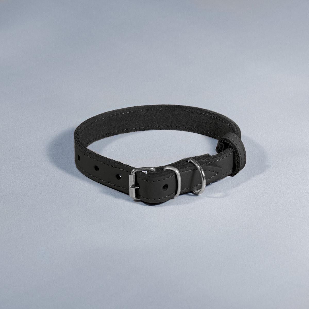 Ошейник для животных кожаный ВЕСНА 16 мм х 23-31 см Черный (2296448969) - фото 1 Ошейник для животных кожаный ВЕСНА 16 мм х 23-31 см Черный (2296448969) - фото 1