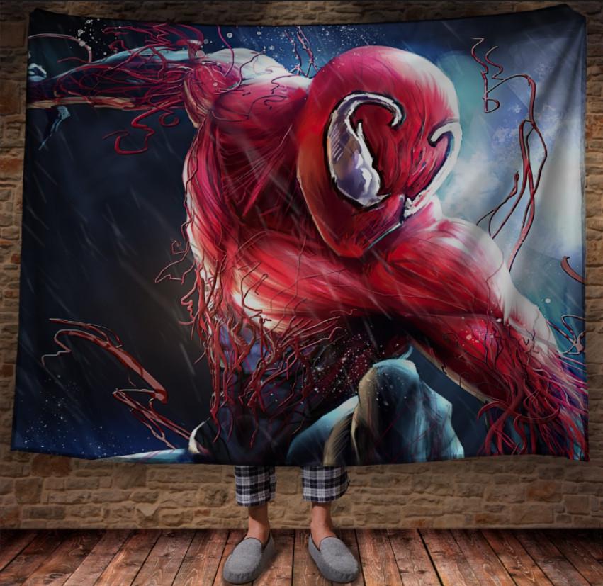 Плед с 3D принтом Карнаж красный сын Венома 150x200 см (epi_1069) Плед с 3D принтом Карнаж красный сын Венома 150x200 см (epi_1069)