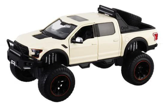 Джип Ford F 150 Raptor 2017 металева з гумовими колесами 1:27 (MTT-173728) Джип Ford F 150 Raptor 2017 металева з гумовими колесами 1:27 (MTT-173728)