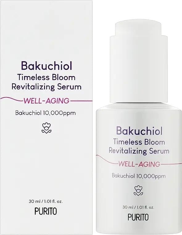 Сыворотка для лица восстанавливающая PURITO Bakuchiol Timeless Bloom Revitalizing Serum с бакучиолом 30 мл (846_1778)