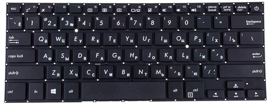 Клавиатура для ноутбука Asus L406/L406SA матовая (0KNB0-F102RU00)