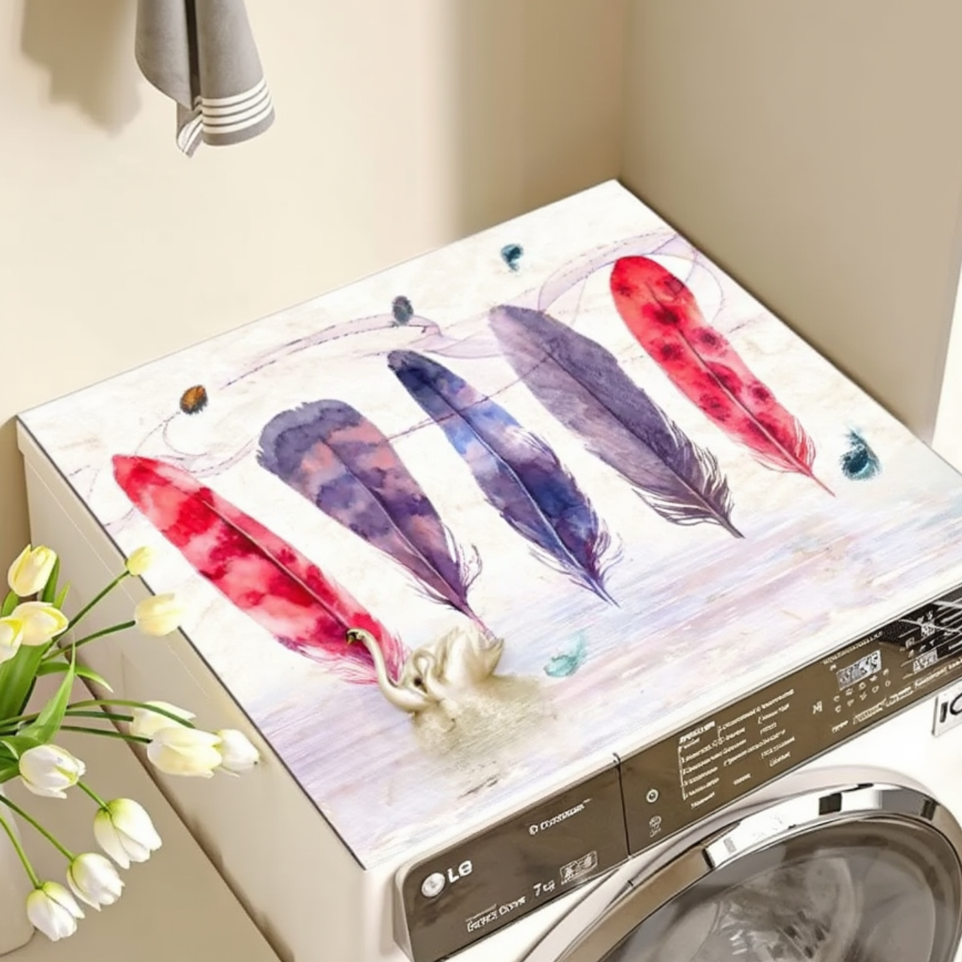 Коврик для стиральной машины Лебеди влагопоглощающий резиновый 60х60 см (kovrik-60x60-24) Коврик для стиральной машины Лебеди влагопоглощающий резиновый 60х60 см (kovrik-60x60-24)