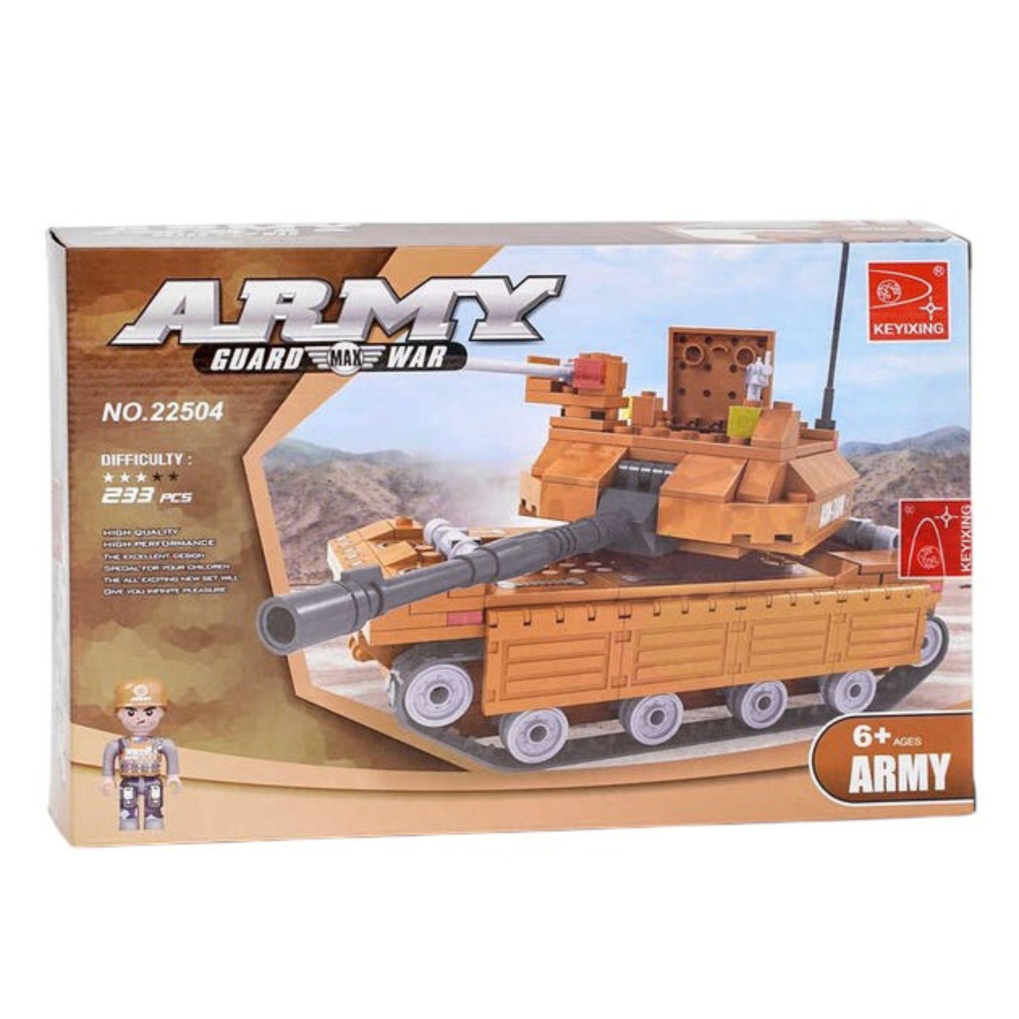 Конструктор Army 22504 Танки з фігуркою військового 233 деталі (29435943) - фото 2 Конструктор Army 22504 Танки з фігуркою військового 233 деталі (29435943) - фото 2