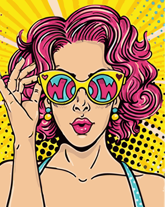 Картина по номерам ART CRAFT Wow girl 40х50 см (504024-NC)