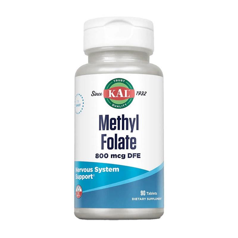 Метилфолат DFE KAL Methyl Folate 800 mcg 90 табл.