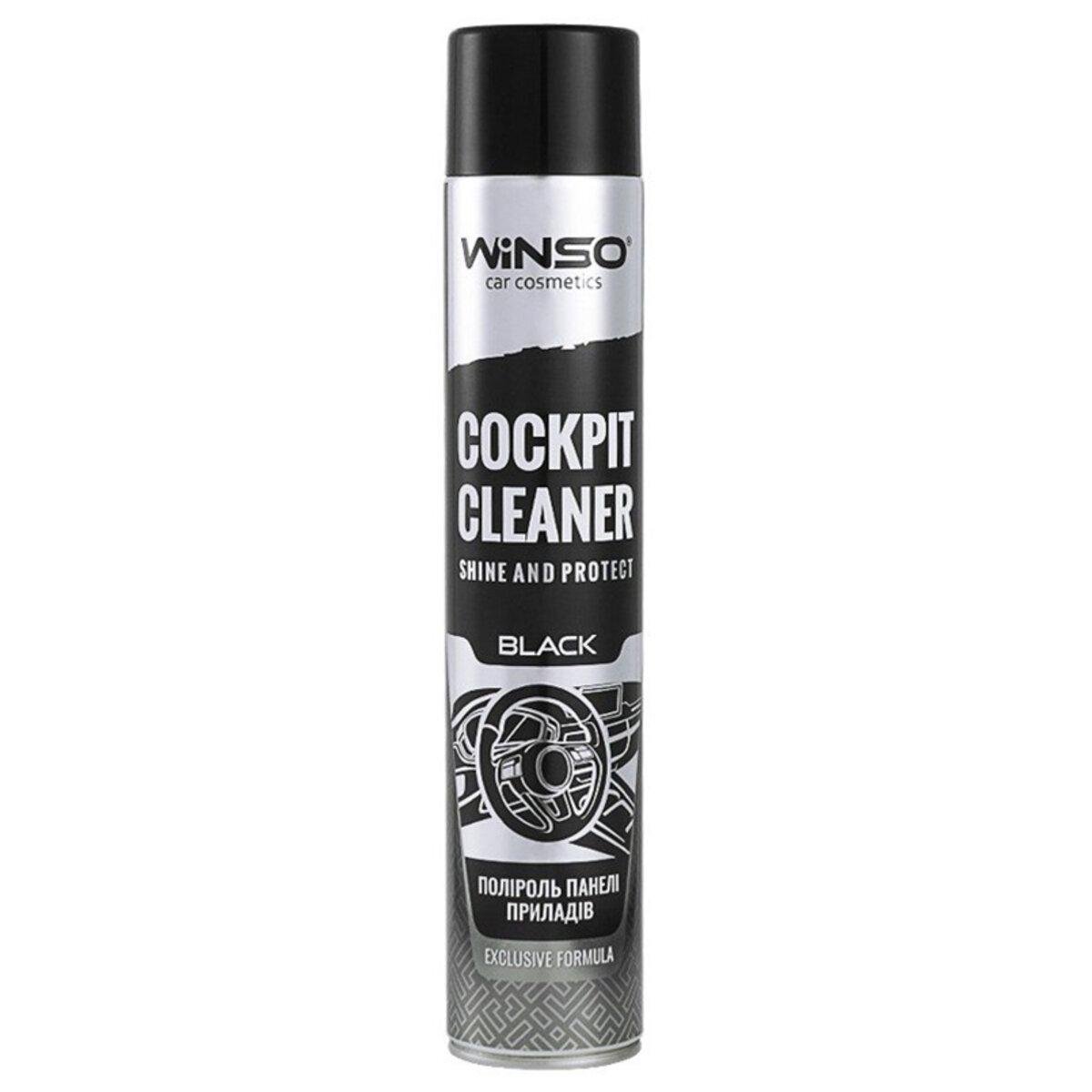 Полироль для приборной панели Winso Exclusive Cockpit Cleaner 750 мл Black