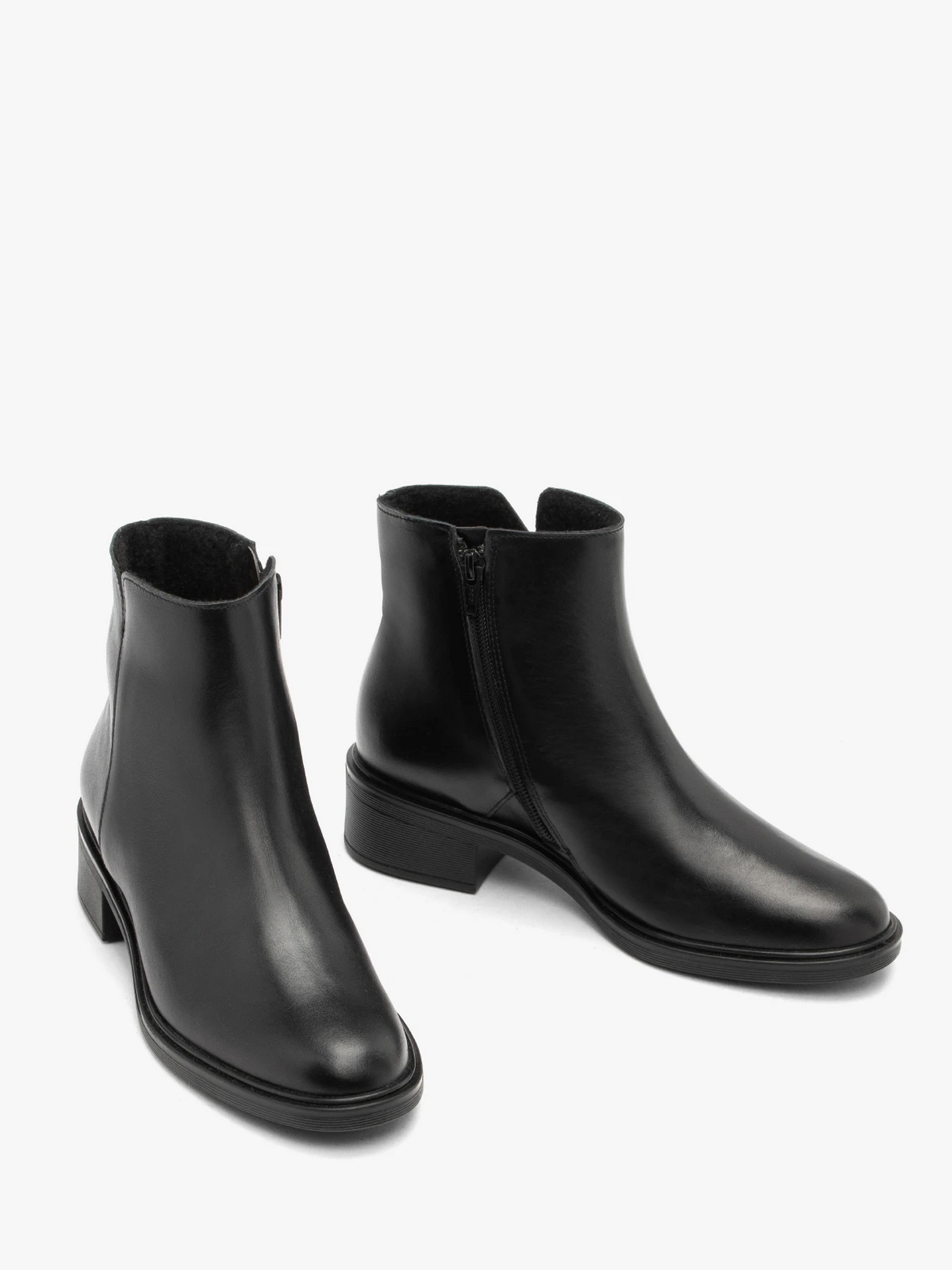 Ботинки кожаные женские демисезонные RYLKO р. 40 Черный (3YVL9___ _9TZ)