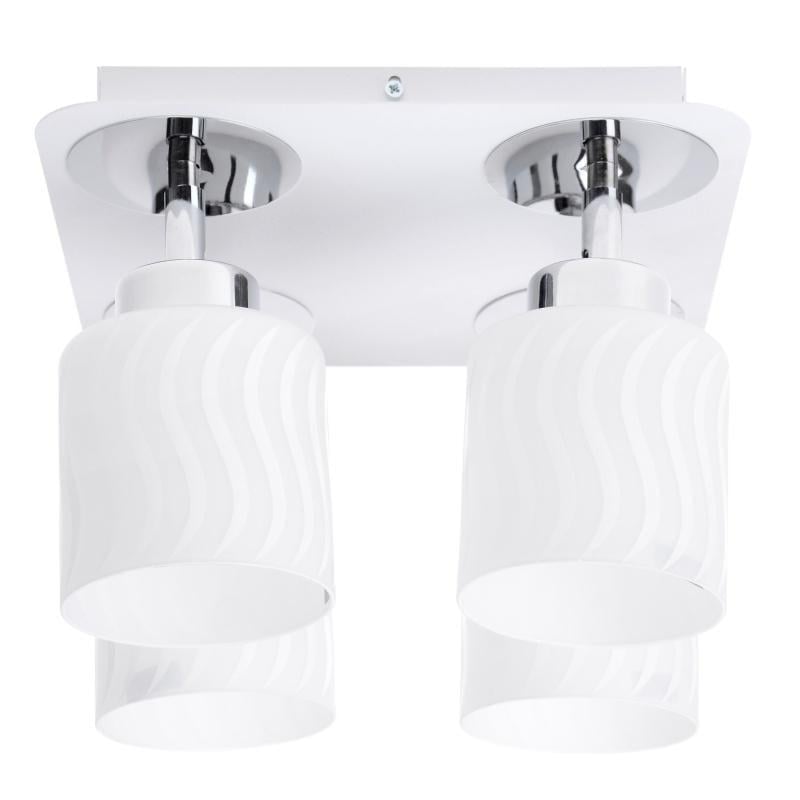 Светильник спот поворотный потолочный накладной Brille HTL-168/4 E27 WH