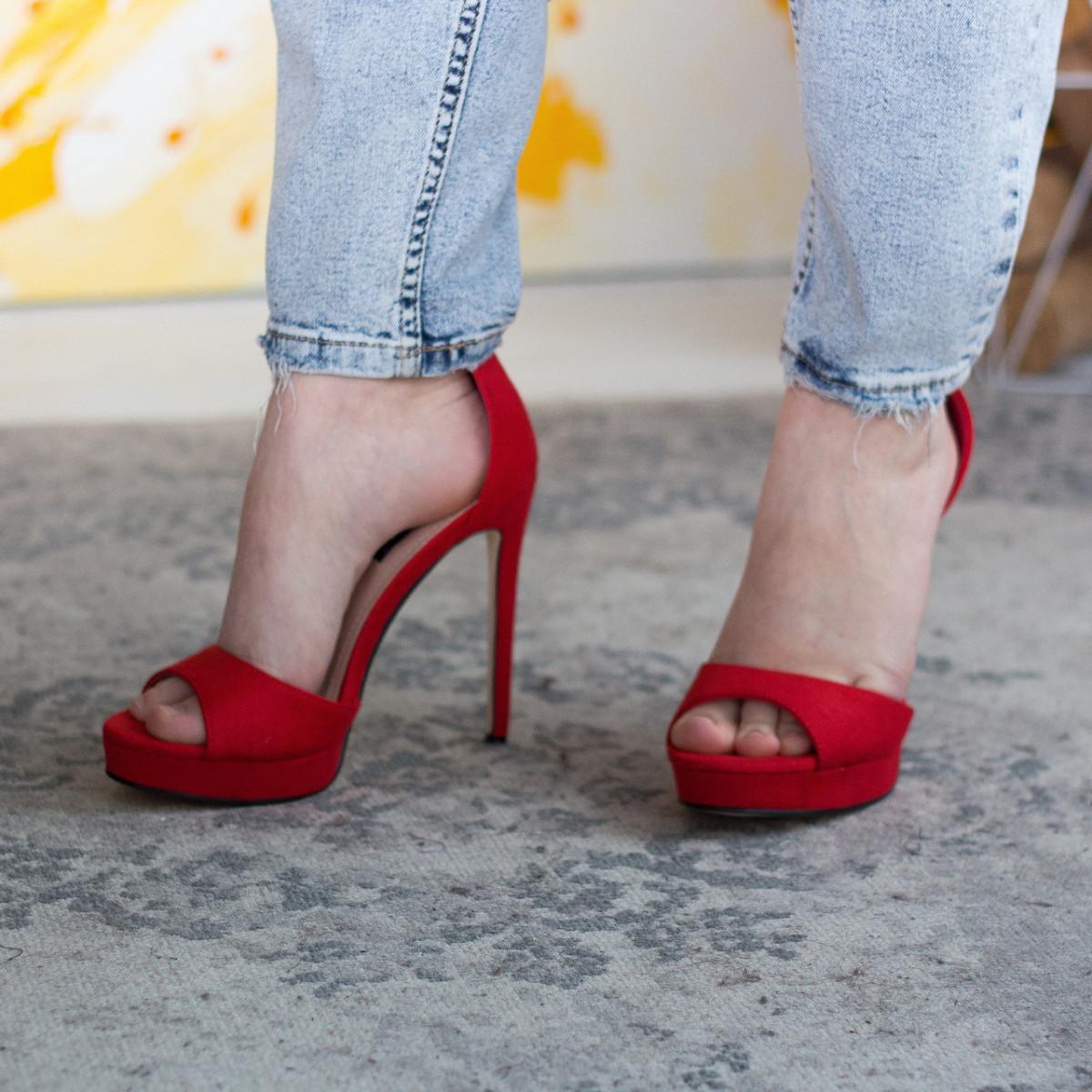 Босоножки женские Fashion р. 38 24,5 см Красный (2571)