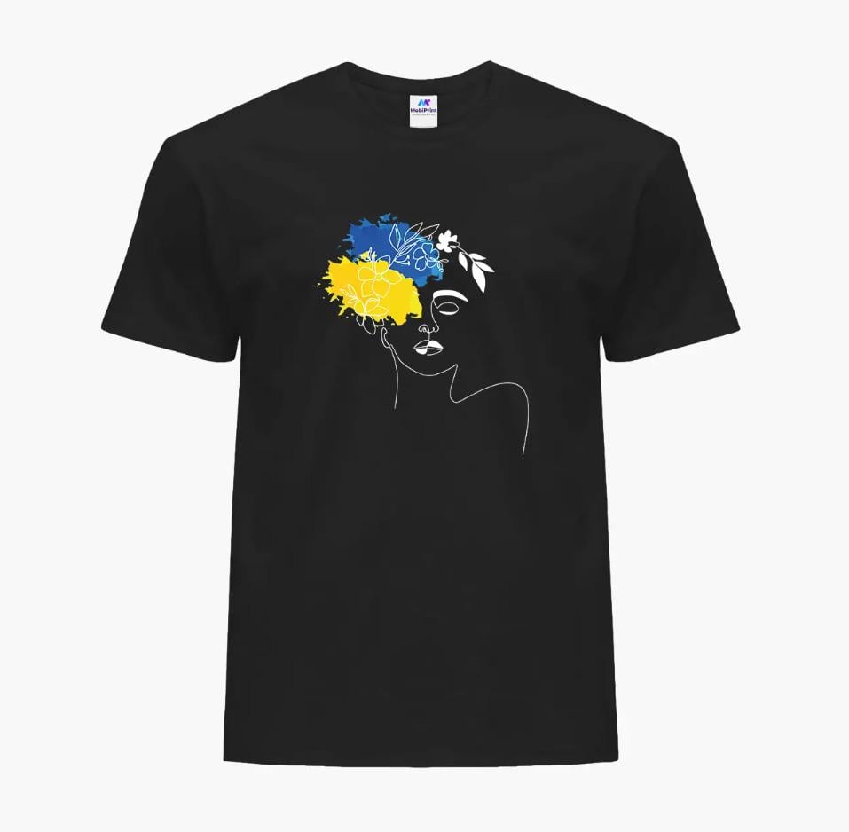 Футболка мужская "Имя ее - Украина" М Черный (9223-3700-1)