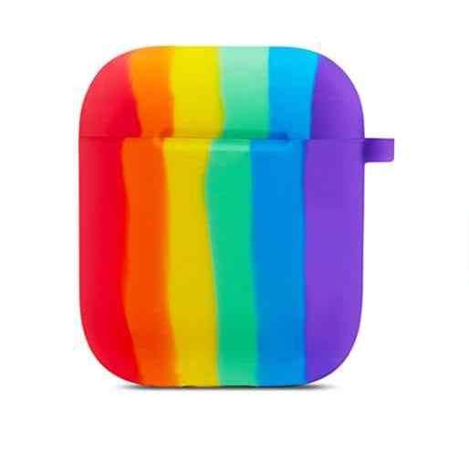 Силиконовый чехол для наушников Rainbow Silicone Case for AirPods, Pride