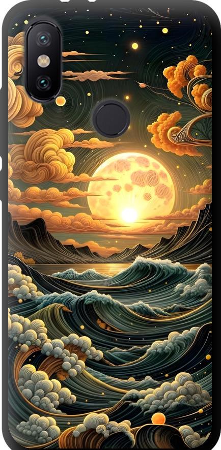 Чехол на Xiaomi Mi A2 Арт волны (6332b-1481-42517)