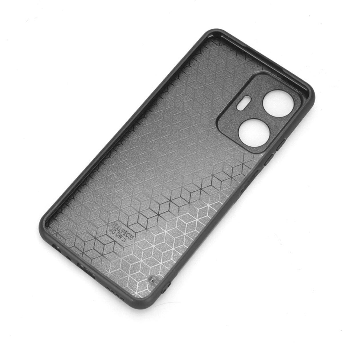 Противоударный чехол для Realme C55 Cosmiс Leather Case Red - фото 3