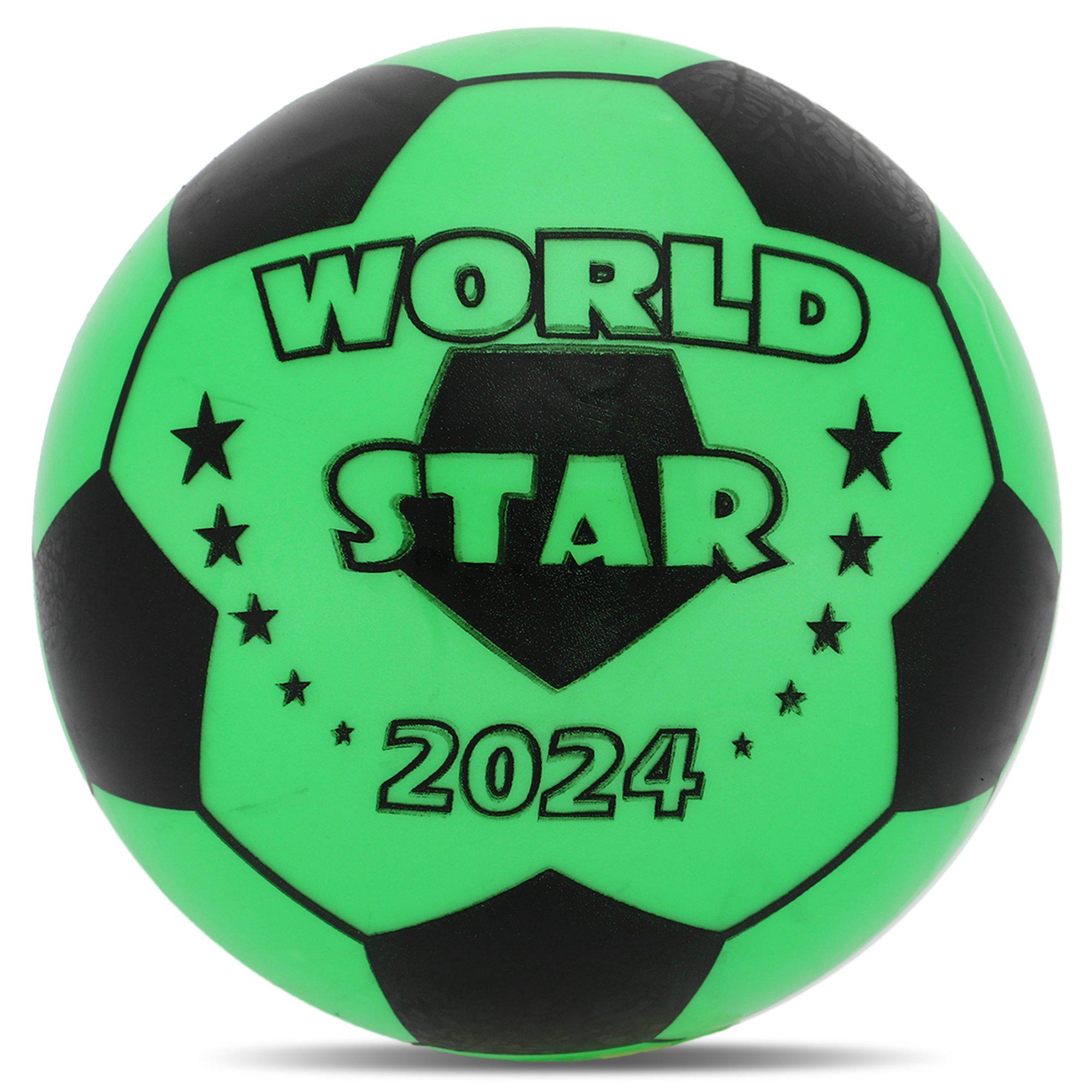 Мяч резиновый SP-Sport WORLD STAR FB-8575 23 см Зеленый (AN009144)
