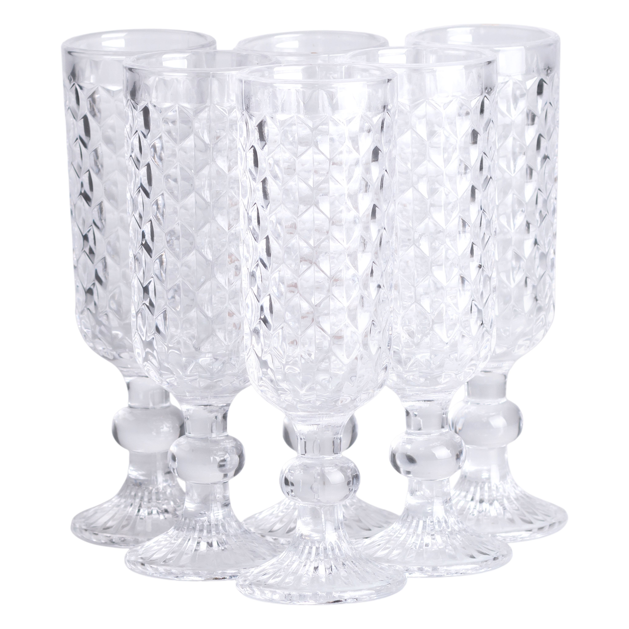 Набор бокалов для шампанского стеклянные HP-19-103 6 шт. 160 мл (A-034202)