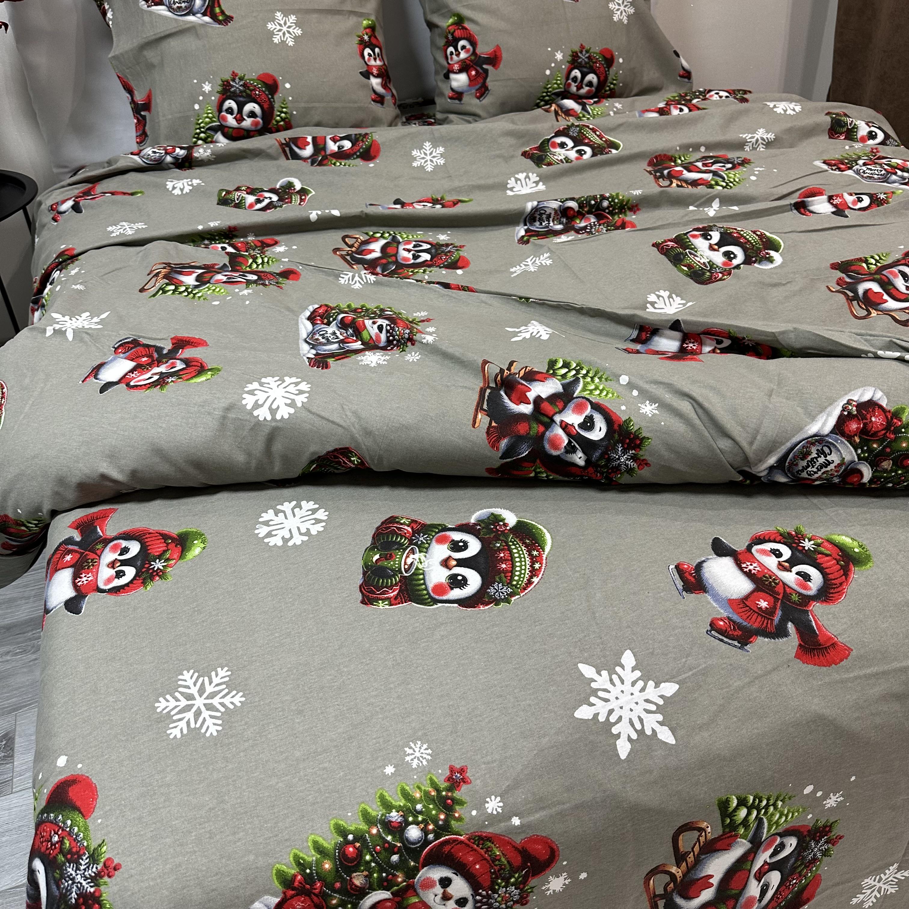 Комплект постільної білизни байкова Зимовий євро Хакі (байка 4-3) - фото 8 Комплект постільної білизни байкова Зимовий євро Хакі (байка 4-3) - фото 8