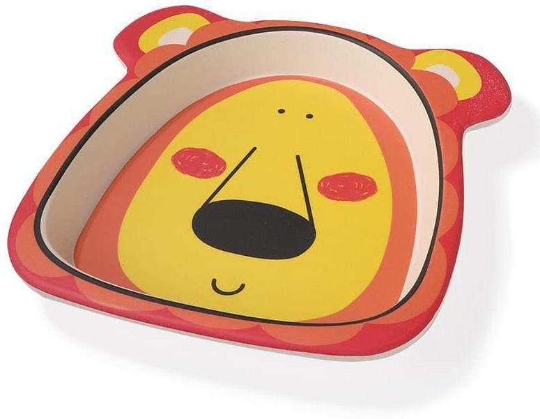 Тарелка детская плоская Fissman из бамбукового волокна львенка 21 см
