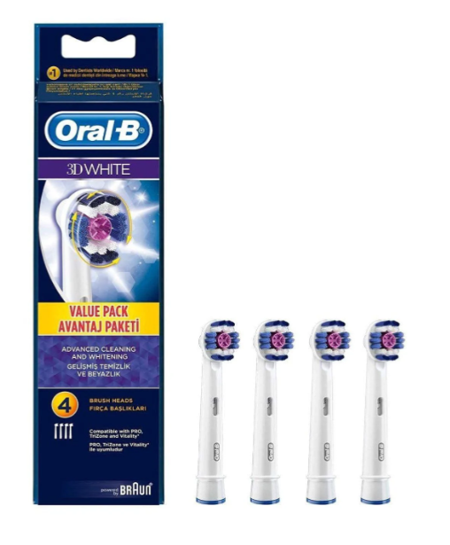 Насадка Oral-B 3D White EB18 4 шт. (19357263) - фото 1