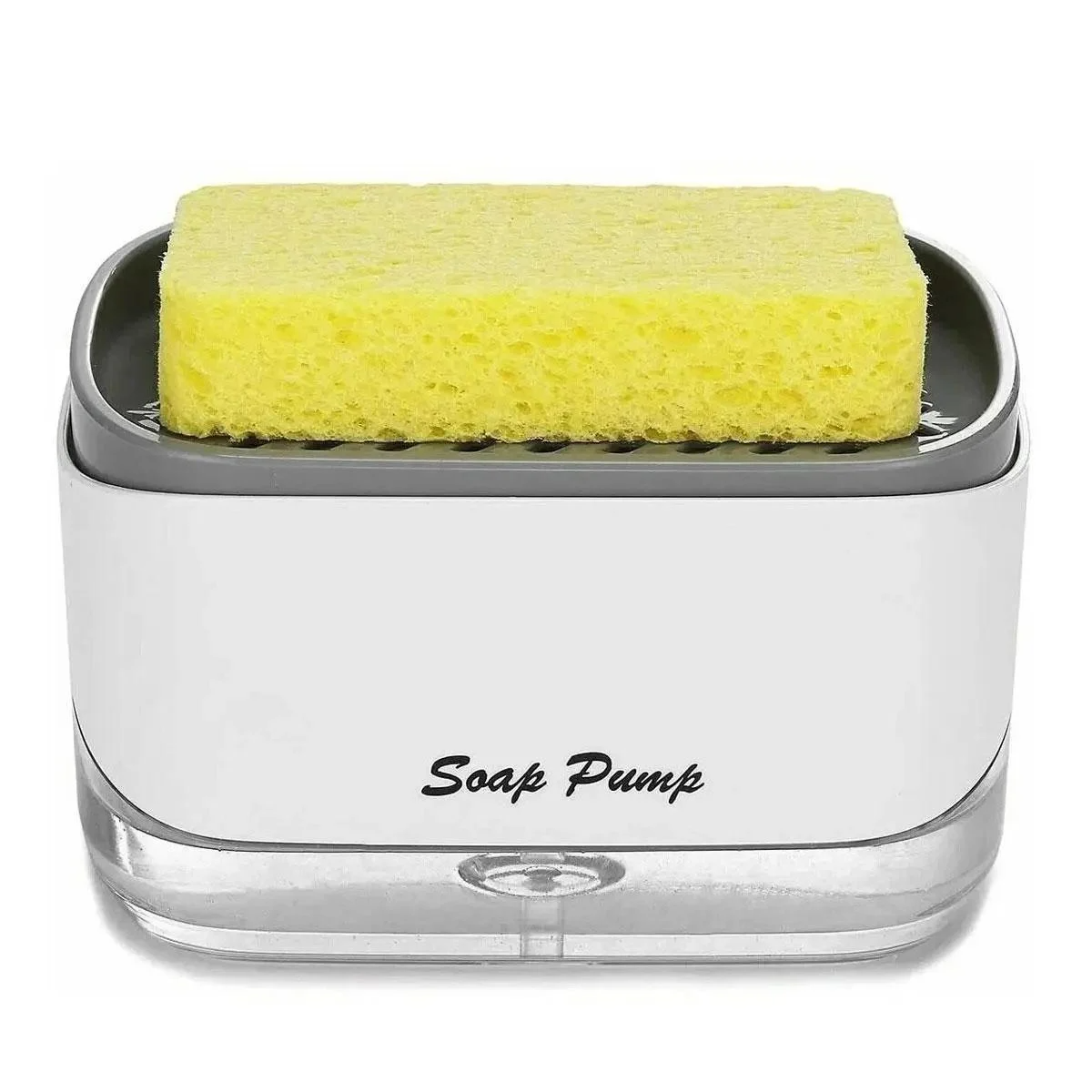 Диспенсер для кухні Soap Pump Sponge Cadd для миючого засобу з підставкою для губки (00771)