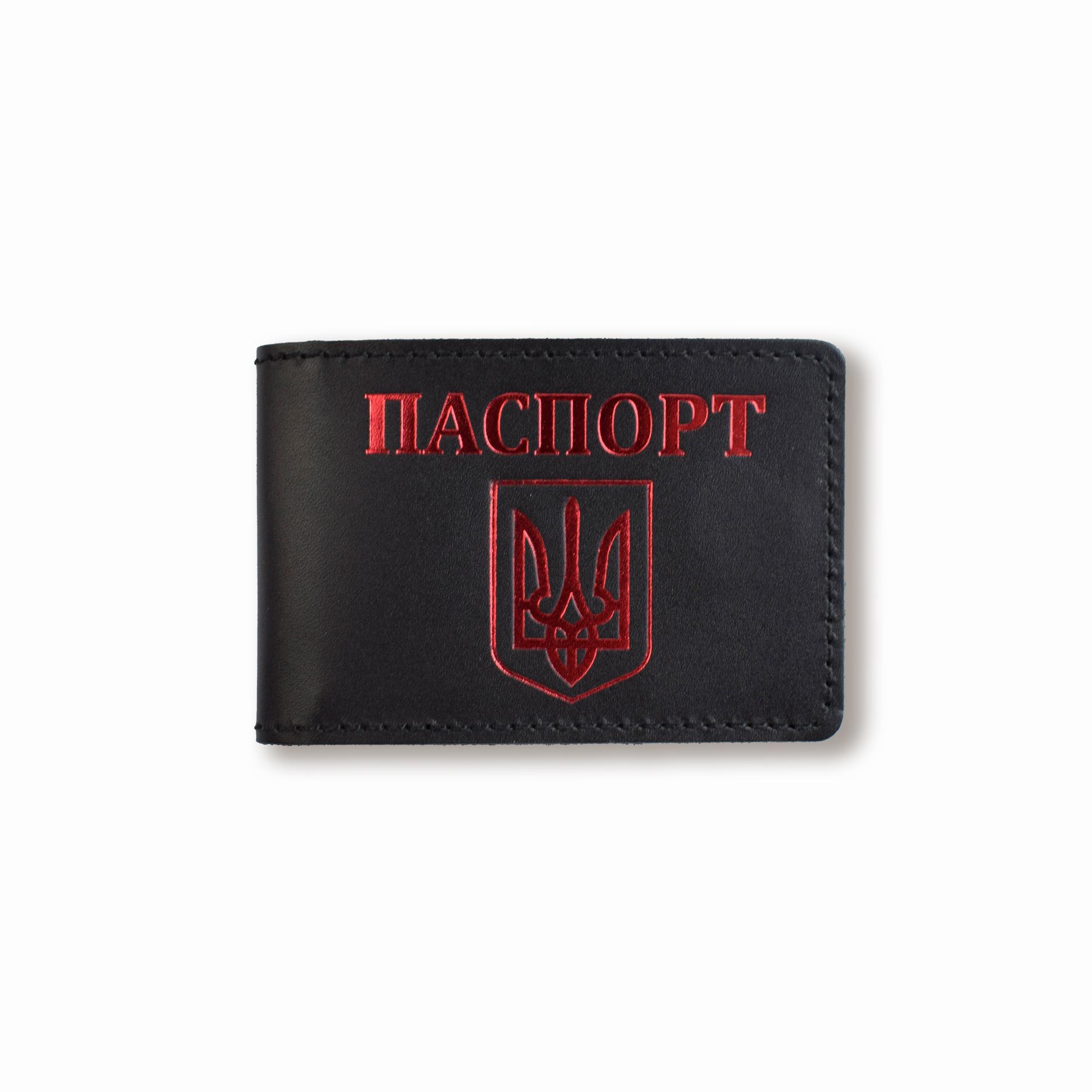 Обложка для ID-карты с гербом Черный с красным
