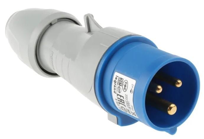 Силова вилка Legrand Tempra Pro 555129 32A 230В 3 полюси (LG555234)