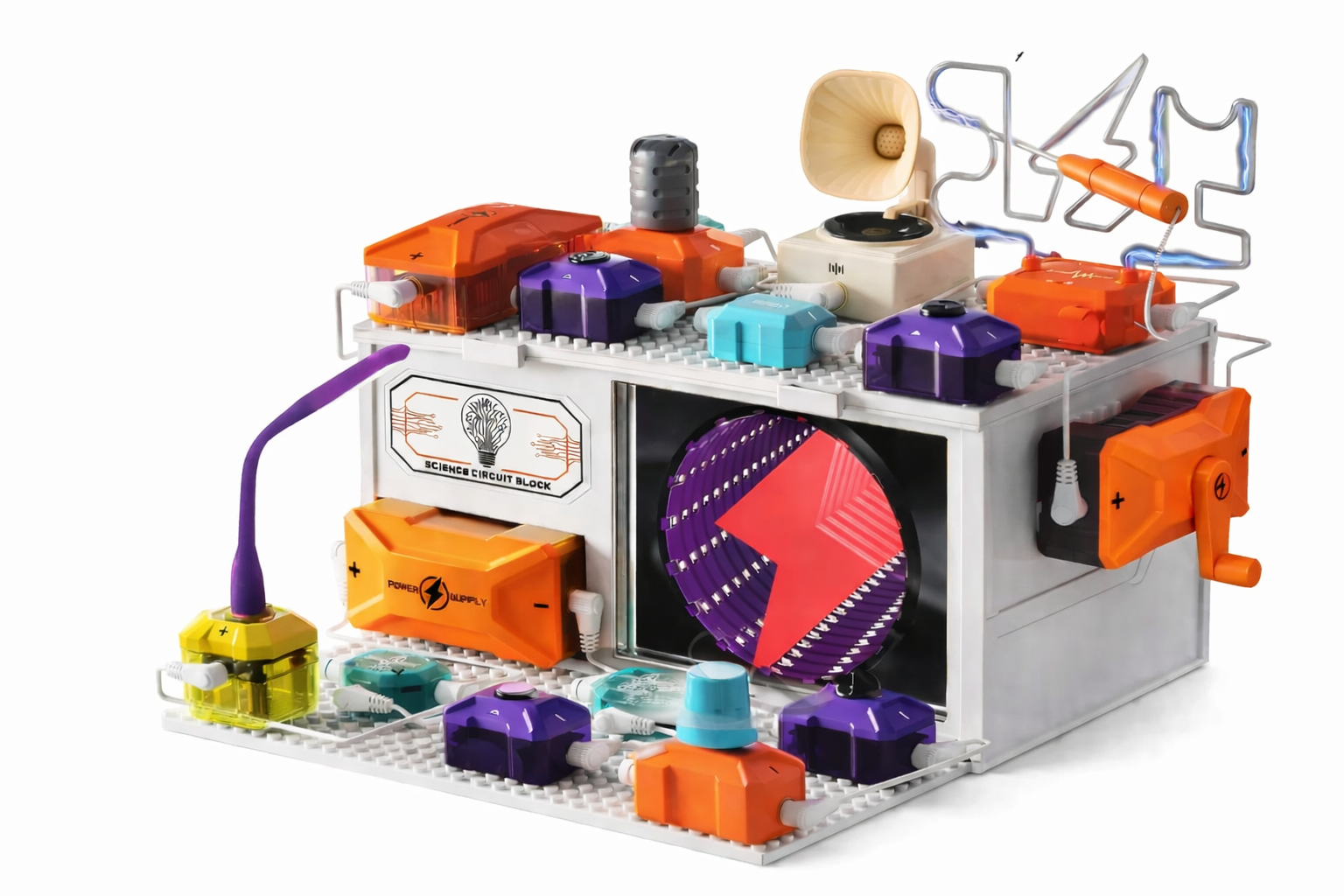 Конструктор электронный D4009 Science Circuit Block 40 дет. 380 экспериментов (2895675793)